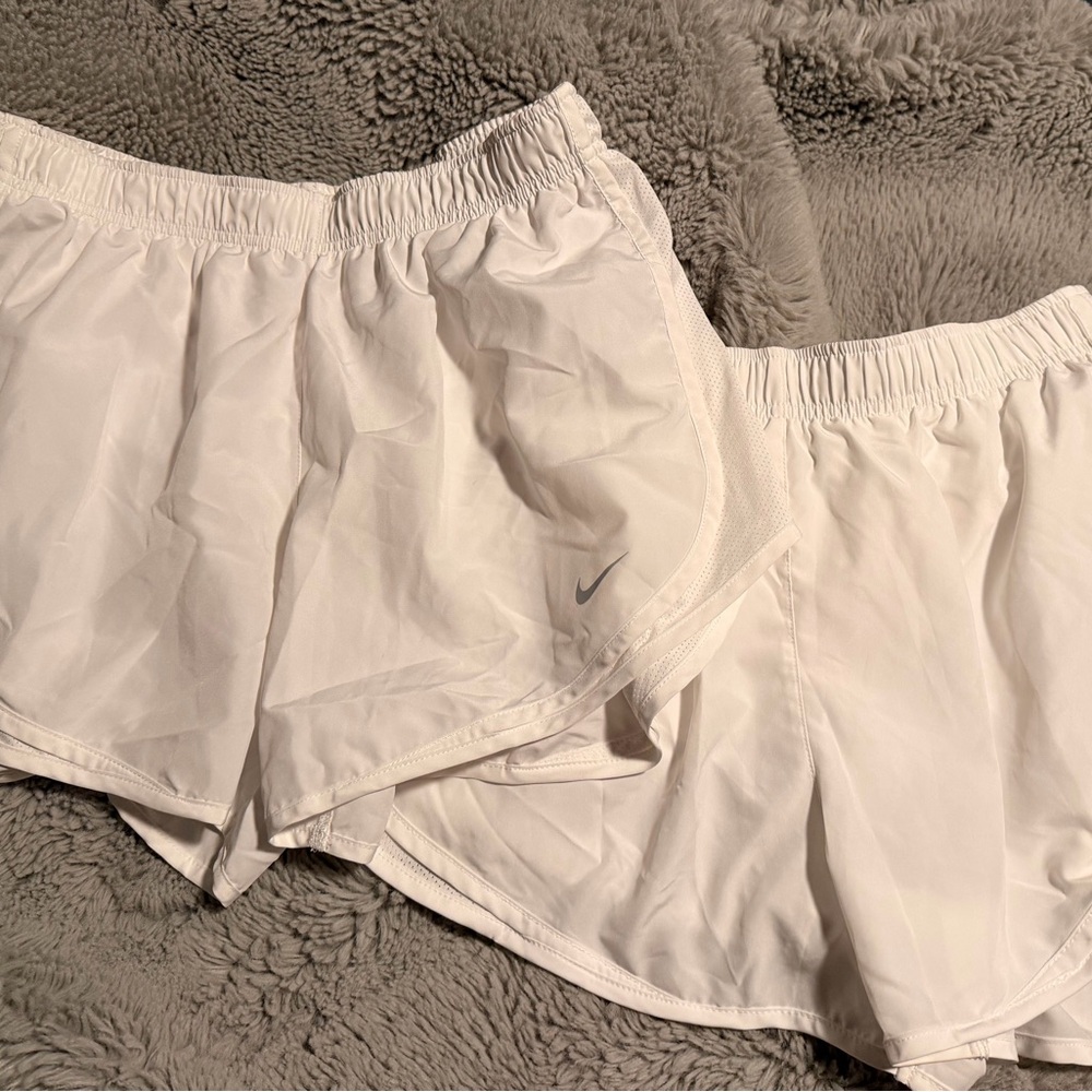 *2 pairs* Nike Women’s White Athletic Running Shorts with NWOT